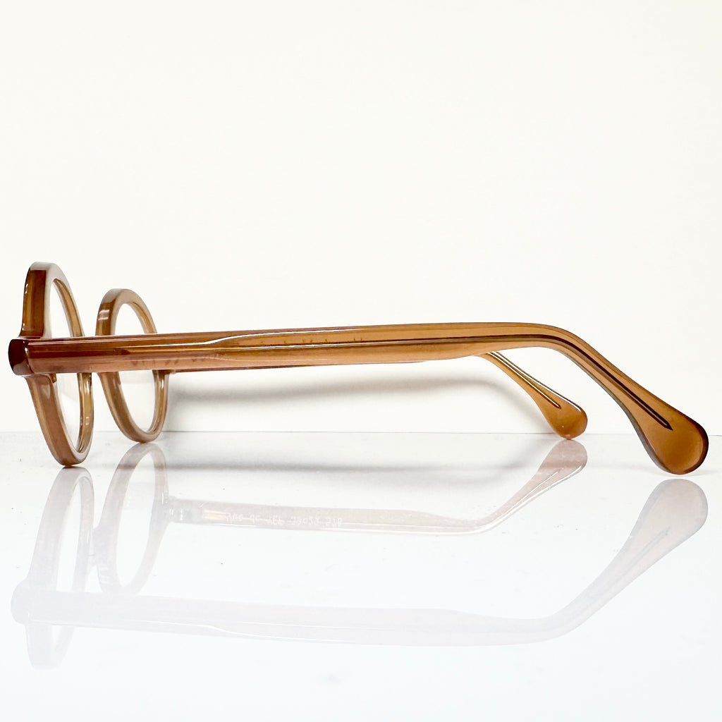 VUE DC YEP 578 Unisex Eyeglasses Frame in Dark Camel - Authentic New