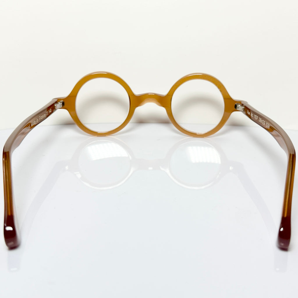 VUE DC YEP 578 Unisex Eyeglasses Frame in Dark Camel - Authentic New
