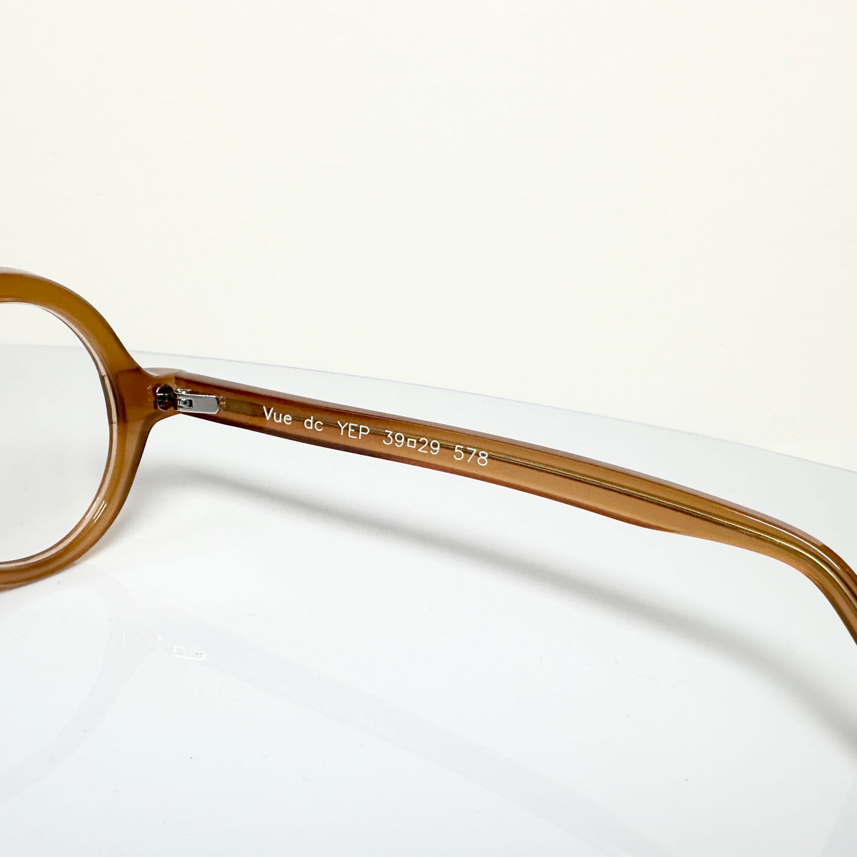 VUE DC YEP 578 Unisex Eyeglasses Frame in Dark Camel - Authentic New