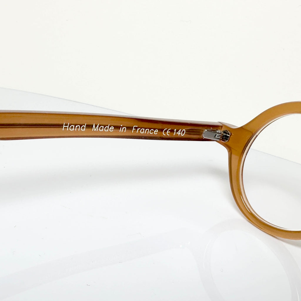 VUE DC YEP 578 Unisex Eyeglasses Frame in Dark Camel - Authentic New
