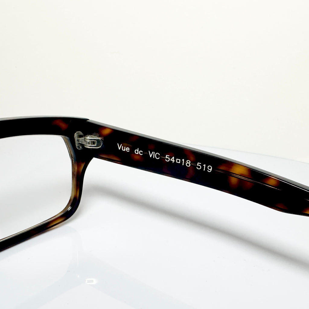 VUE DC VIC Unisex Eyeglasses Frame in Tortoise - Authentic New