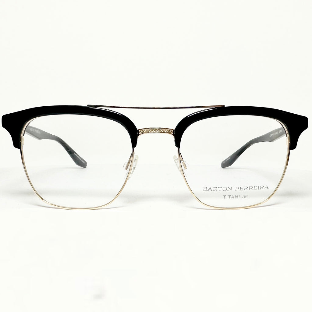 Barton Perreira LENOX BLA/GOL Men Eyeglasses Frame NEW Authentic