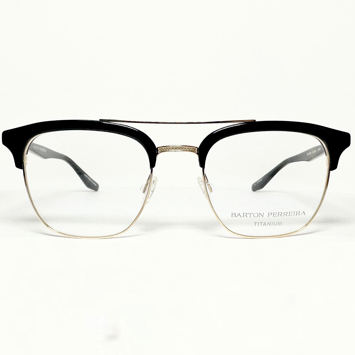 Barton Perreira LENOX BLA/GOL Men Eyeglasses Frame NEW Authentic