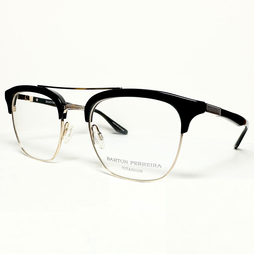 Barton Perreira LENOX BLA/GOL Men Eyeglasses Frame NEW Authentic