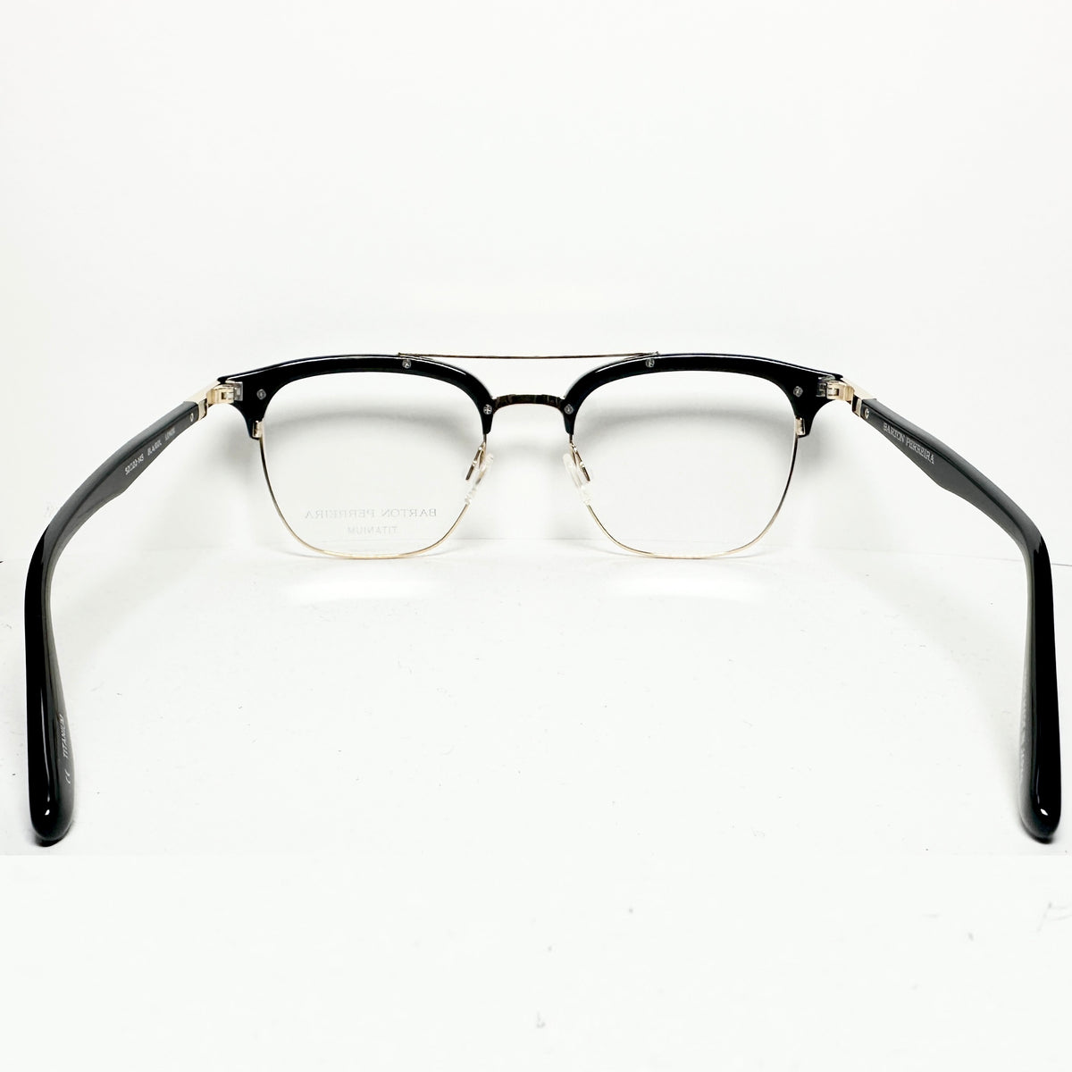 Barton Perreira LENOX BLA/GOL Men Eyeglasses Frame NEW Authentic