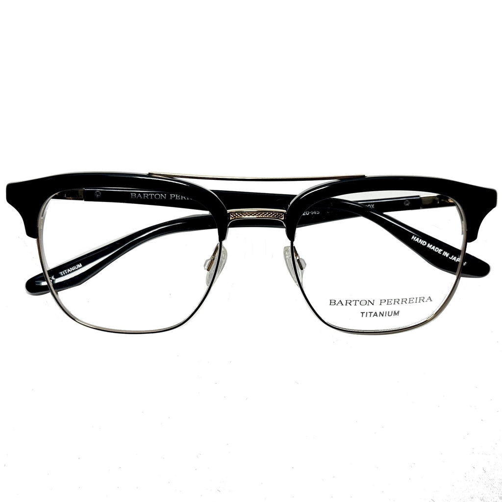 Barton Perreira LENOX BLA/GOL Men Eyeglasses Frame NEW Authentic