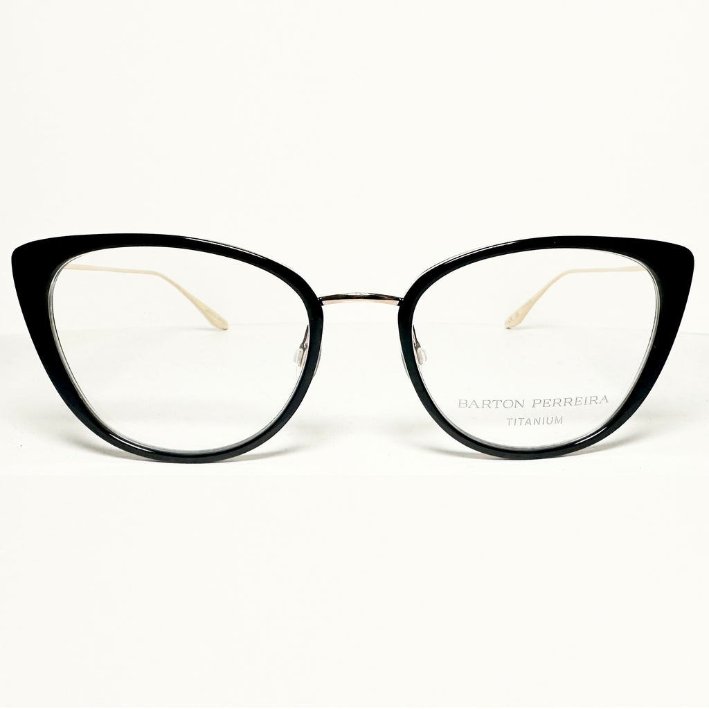 Barton Perreira ENDORA BLA/GOL Butterfly Eyeglasses Titanium New Authentic With Case