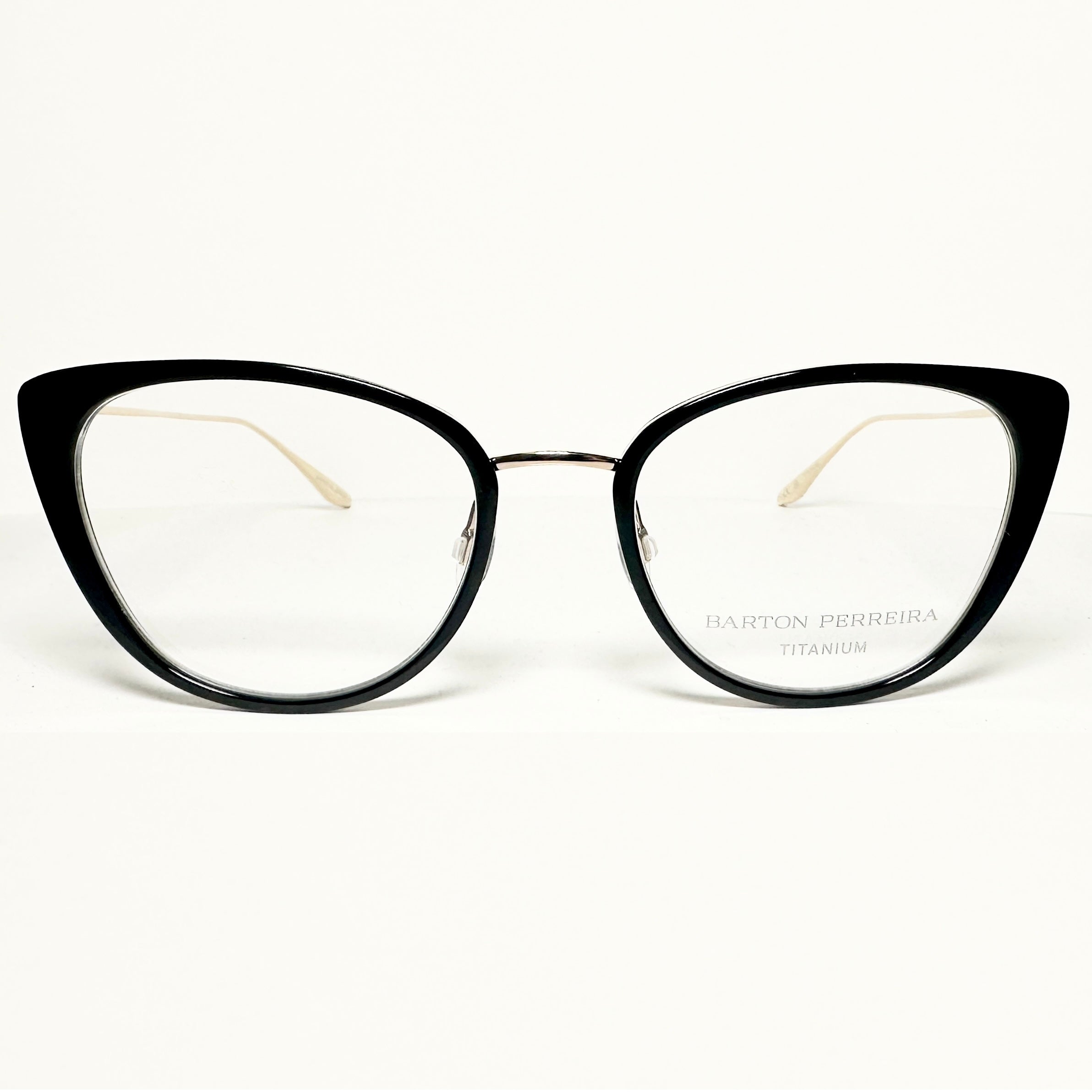 Barton Perreira ENDORA BLA/GOL Butterfly Eyeglasses Titanium New Authentic With Case