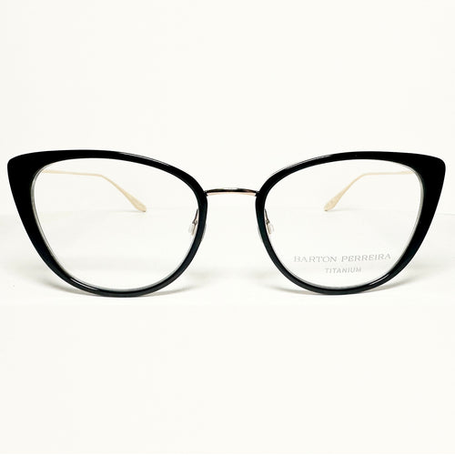 Barton Perreira ENDORA BLA/GOL Butterfly Eyeglasses Titanium New Authentic With Case