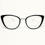 Barton Perreira ENDORA BLA/GOL Cat-eye Eyeglasses Titanium New Authentic With Case