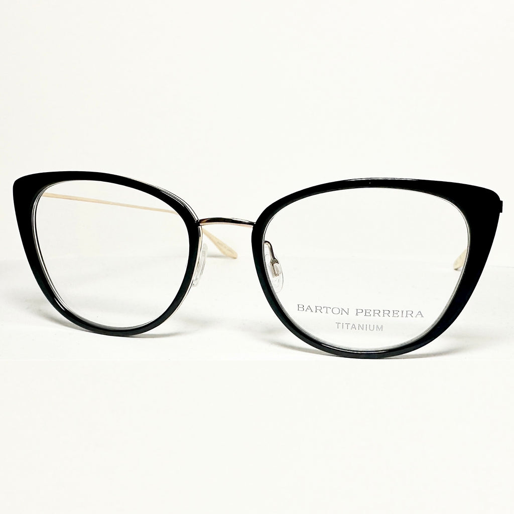 Barton Perreira ENDORA BLA/GOL Butterfly Eyeglasses Titanium New Authentic With Case
