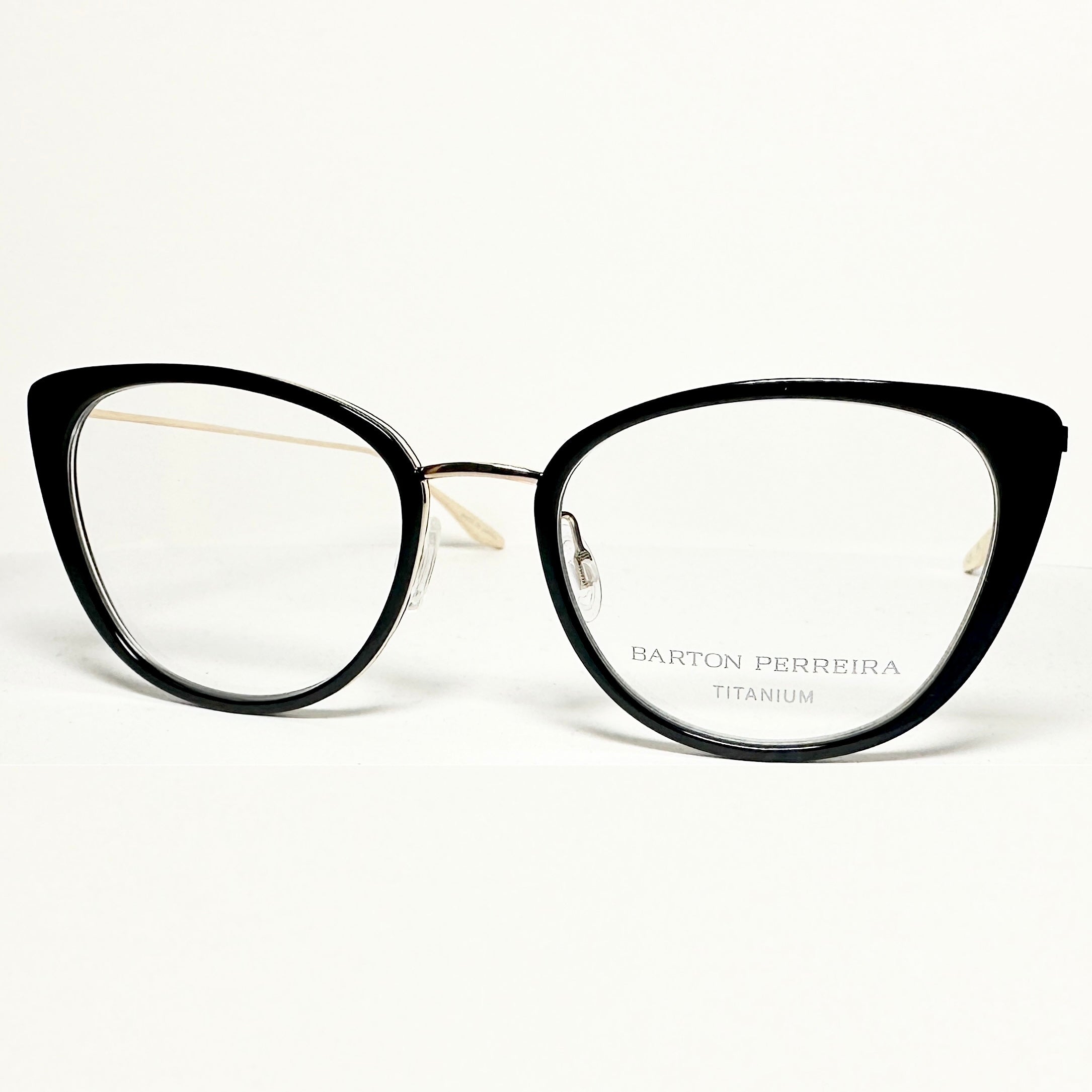 Barton Perreira ENDORA BLA/GOL Butterfly Eyeglasses Titanium New Authentic With Case