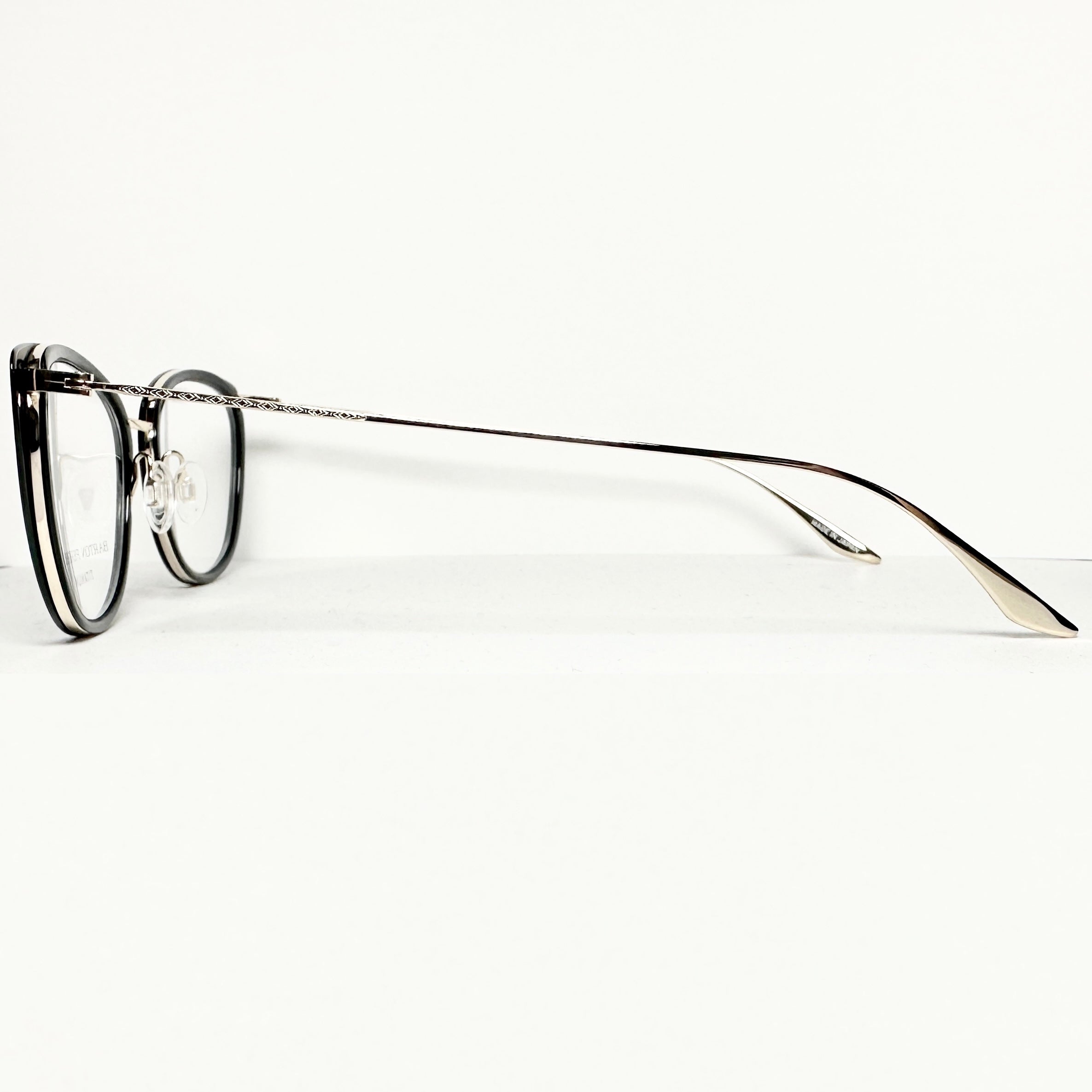 Barton Perreira ENDORA BLA/GOL Cat-eye Eyeglasses Titanium New Authentic With Case