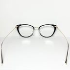 Barton Perreira ENDORA BLA/GOL Cat-eye Eyeglasses Titanium New Authentic With Case