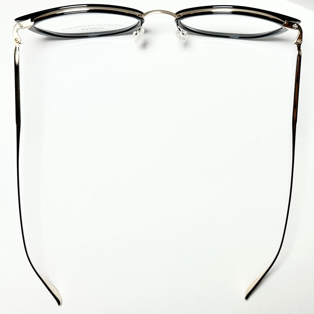 Barton Perreira ENDORA BLA/GOL Butterfly Eyeglasses Titanium New Authentic With Case