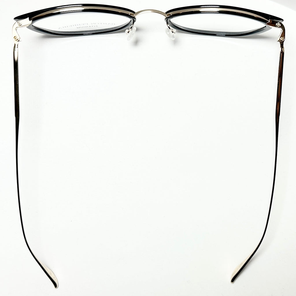 Barton Perreira ENDORA BLA/GOL Cat-eye Eyeglasses Titanium New Authentic With Case