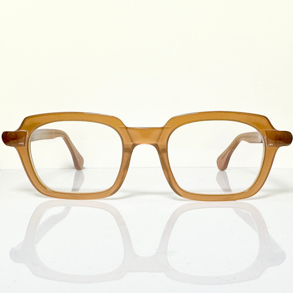VUE DC  BIZ 578 Men's Eyeglasses Frame in Camel Crystal - Authentic New