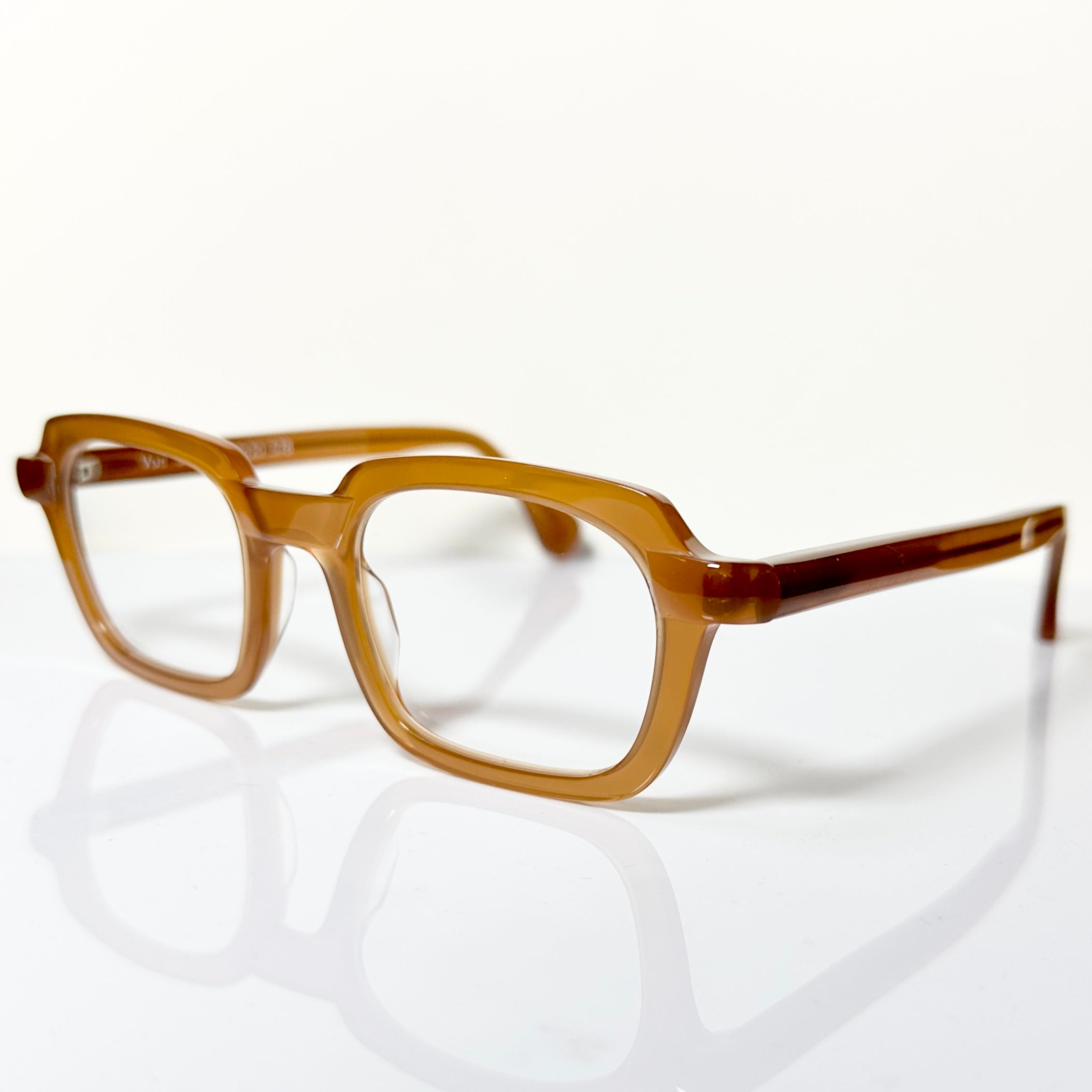 VUE DC  BIZ 578 Men's Eyeglasses Frame in Camel Crystal - Authentic New