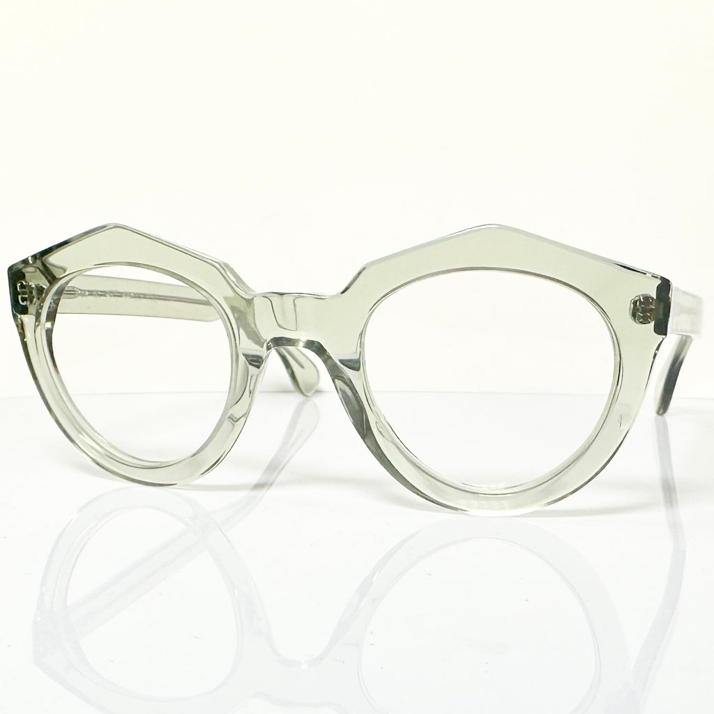 VUE DC ART 850 Unisex Eyeglasses Frame in Crystal Water Green - Authentic New