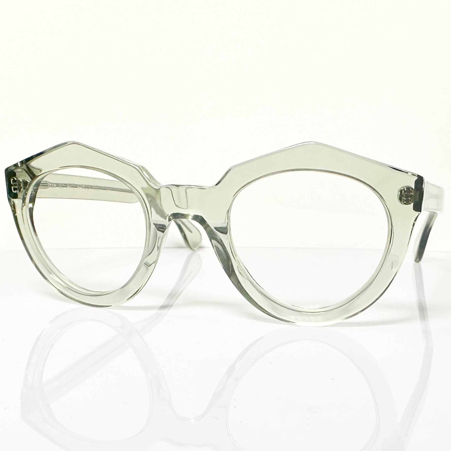 VUE DC ART 850 Unisex Eyeglasses Frame in Crystal Water Green - Authentic New