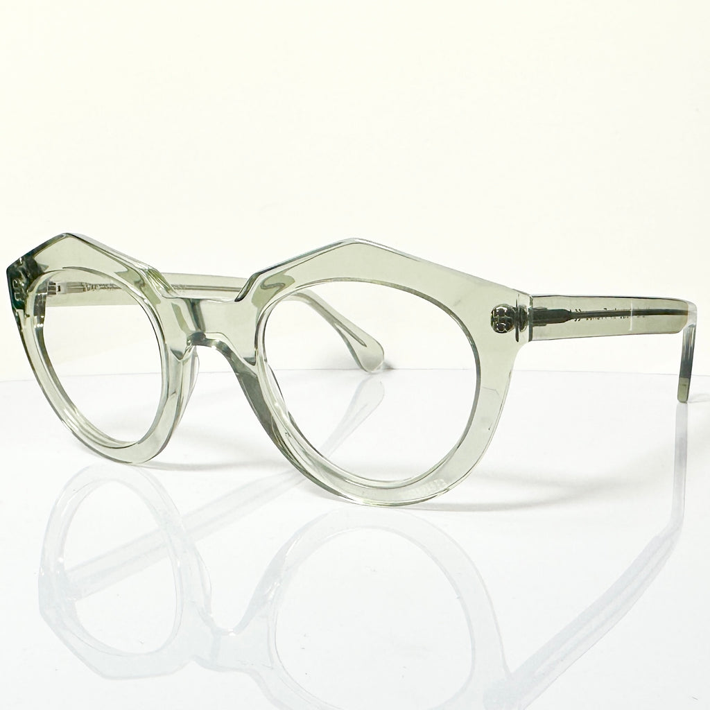 VUE DC ART 850 Unisex Eyeglasses Frame in Crystal Water Green - Authentic New