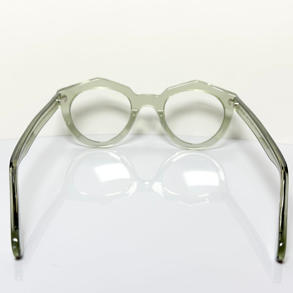 VUE DC ART 850 Unisex Eyeglasses Frame in Crystal Water Green - Authentic New