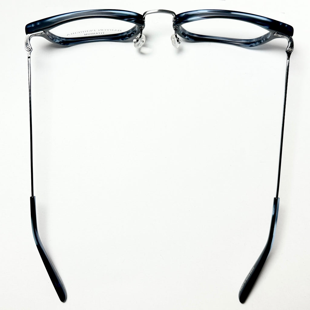 Barton Perreira CLEAVER Men's Eyeglasses Frame in Midnight/Pewter - Authentic New