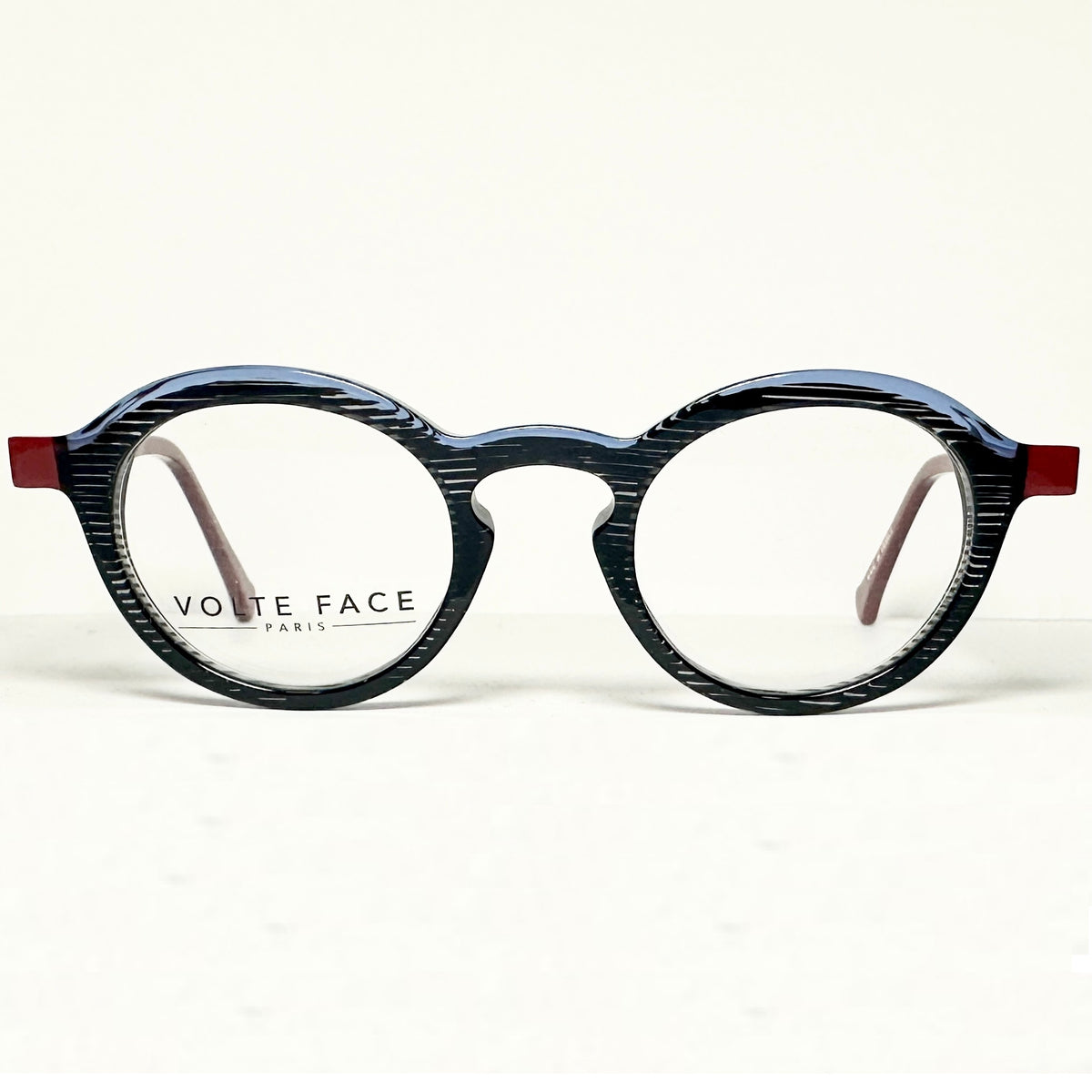 VOLTE FACE FIBULE 0520 Women's Eyeglasses Frames in Grey/Blue - Authentic New
