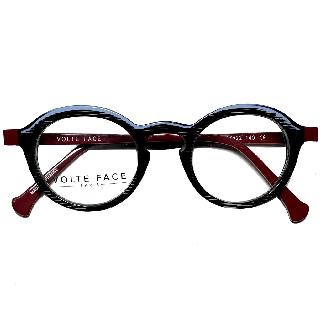 VOLTE FACE FIBULE 0520 Women's Eyeglasses Frames in Grey/Blue - Authentic New