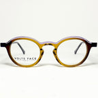 VOLTE FACE FIBULE 9070 Women's Eyeglasses Frames in Brown/Purple - Authentic New