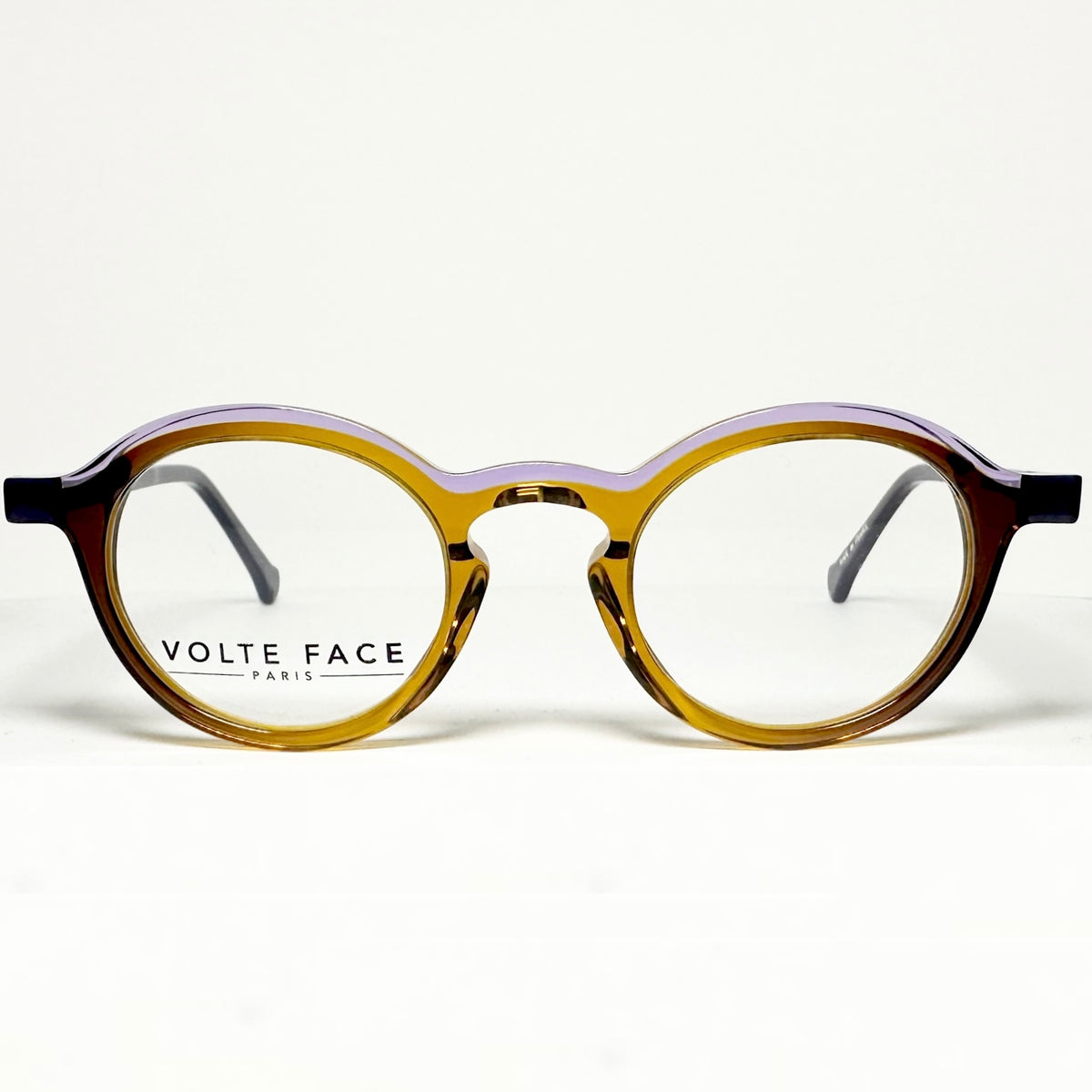 VOLTE FACE FIBULE 9070 Women's Eyeglasses Frames in Brown/Purple - Authentic New