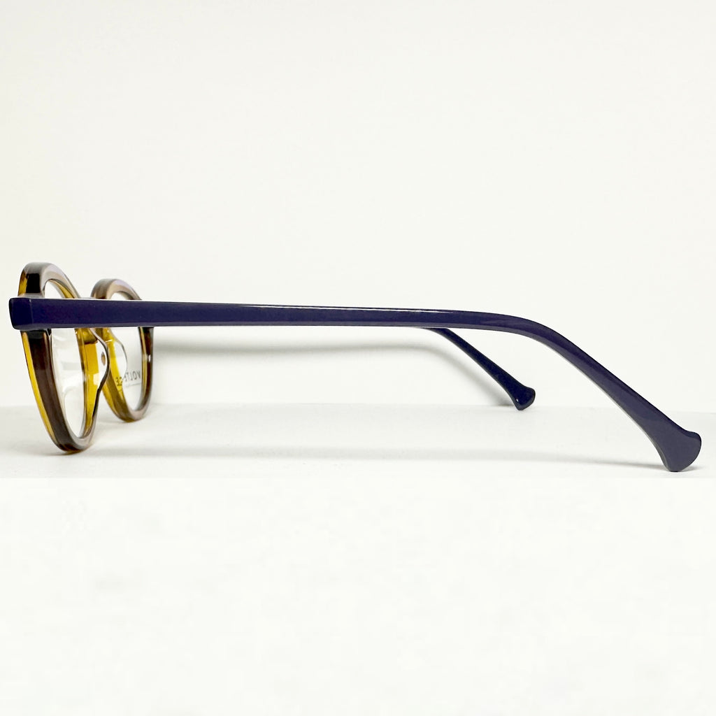 VOLTE FACE FIBULE 9070 Women's Eyeglasses Frames in Brown/Purple - Authentic New