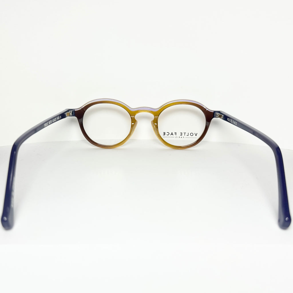 VOLTE FACE FIBULE 9070 Women's Eyeglasses Frames in Brown/Purple - Authentic New