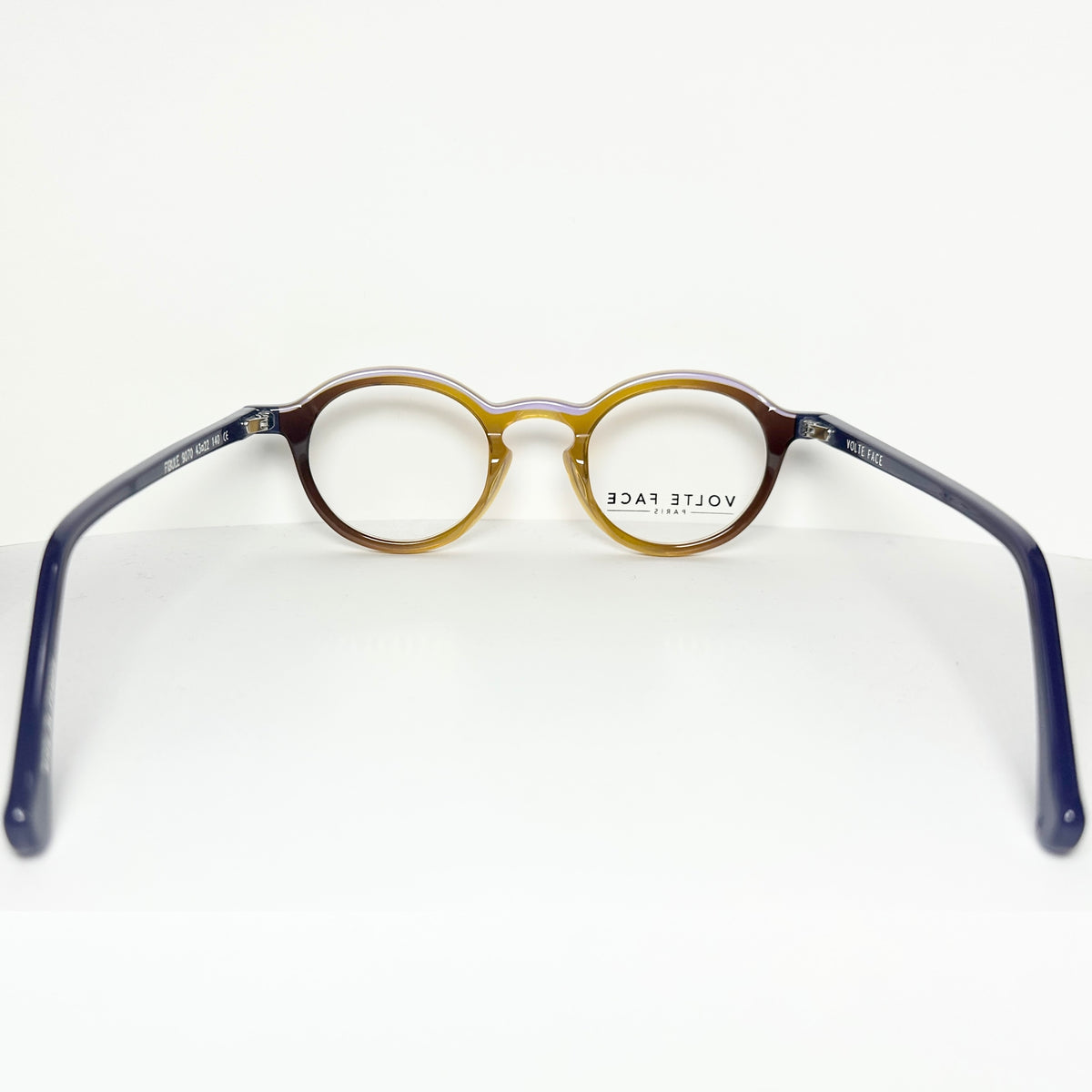 VOLTE FACE FIBULE 9070 Women's Eyeglasses Frames in Brown/Purple - Authentic New