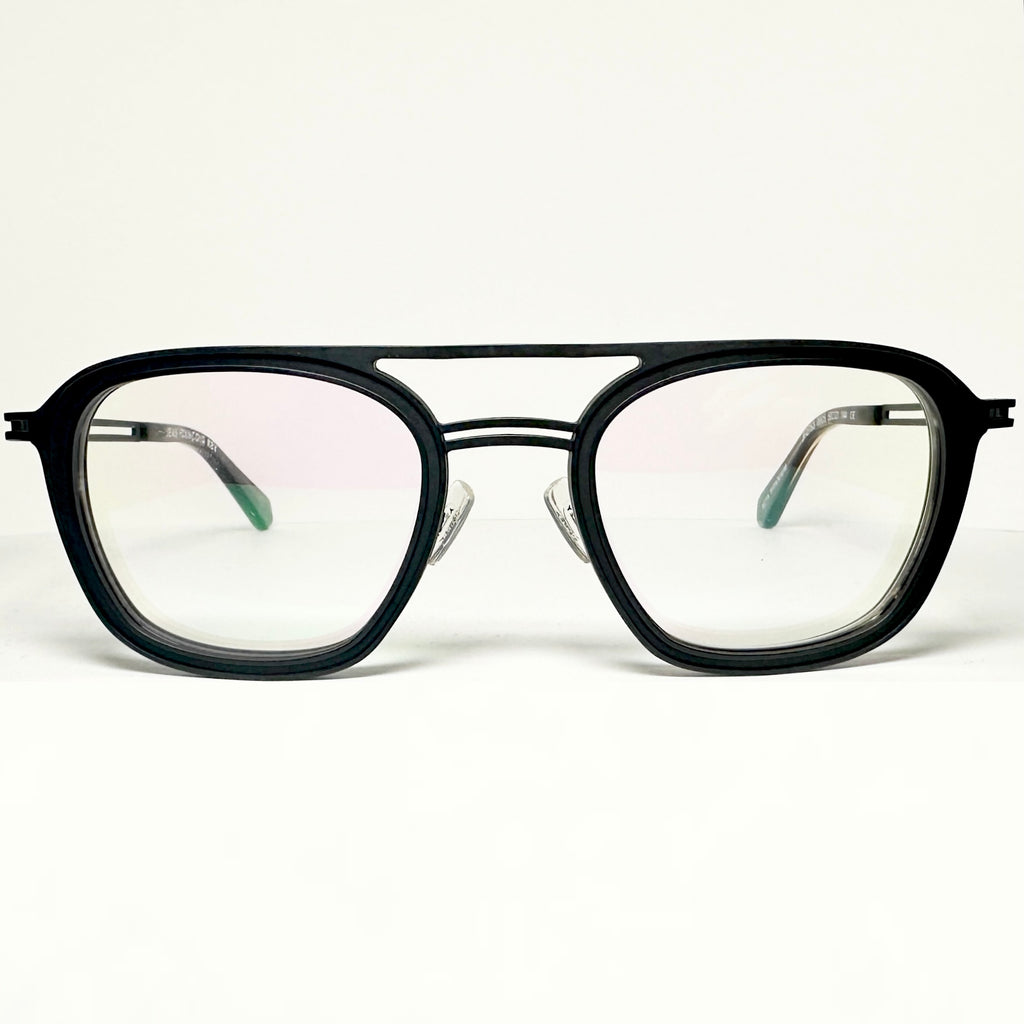 JF Rey JF2753 0005 Men's Eyeglasses Frames in Black/Black Horn - Authentic New