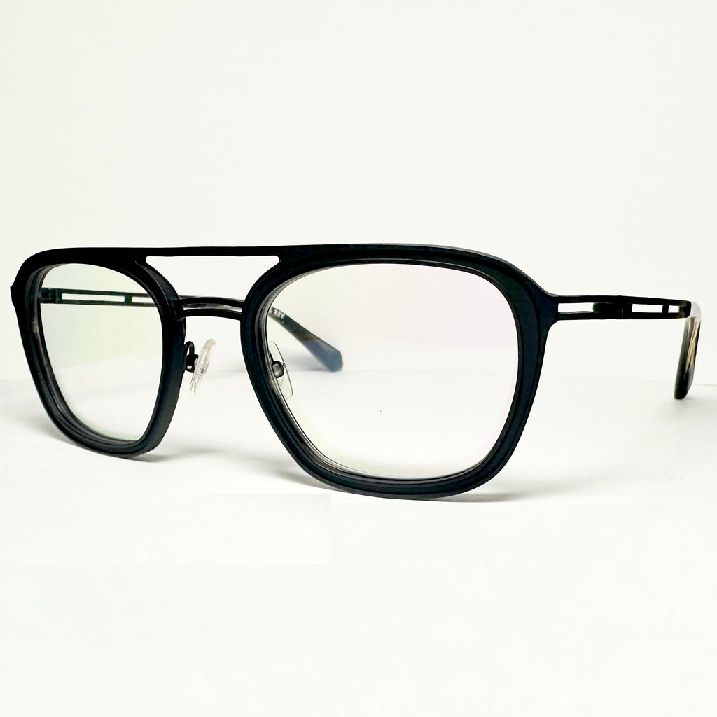 JF Rey JF2753 0005 Men's Eyeglasses Frames in Black/Black Horn - Authentic New