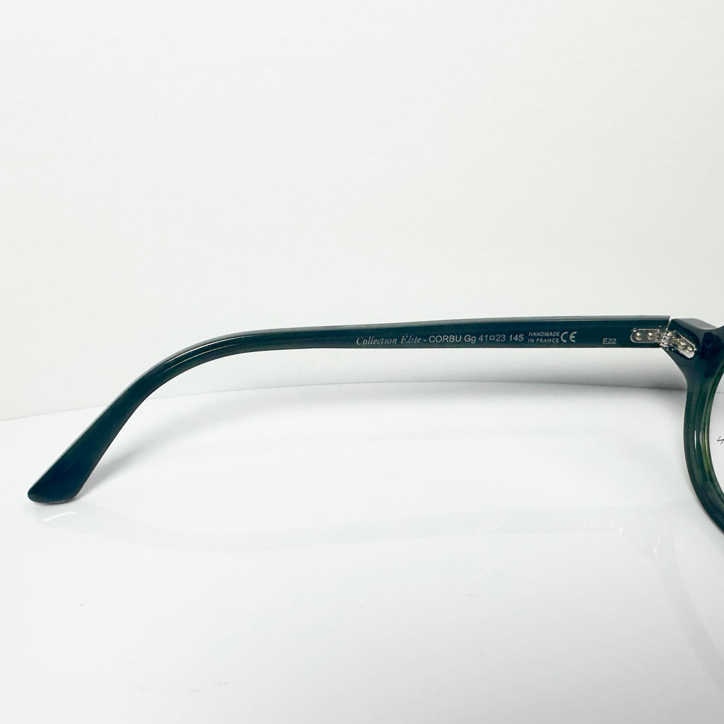 FRANCOIS PINTON CORBU GG Round Eyeglasses Frames in Green -  Authentic New