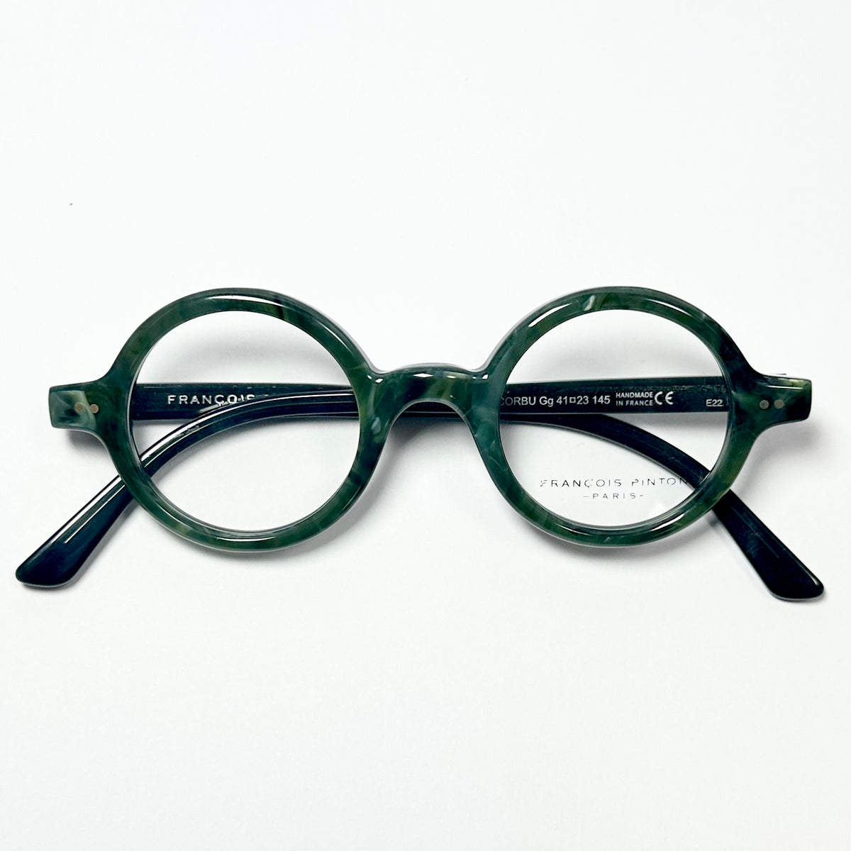 FRANCOIS PINTON CORBU GG Round Eyeglasses Frames in Green -  Authentic New