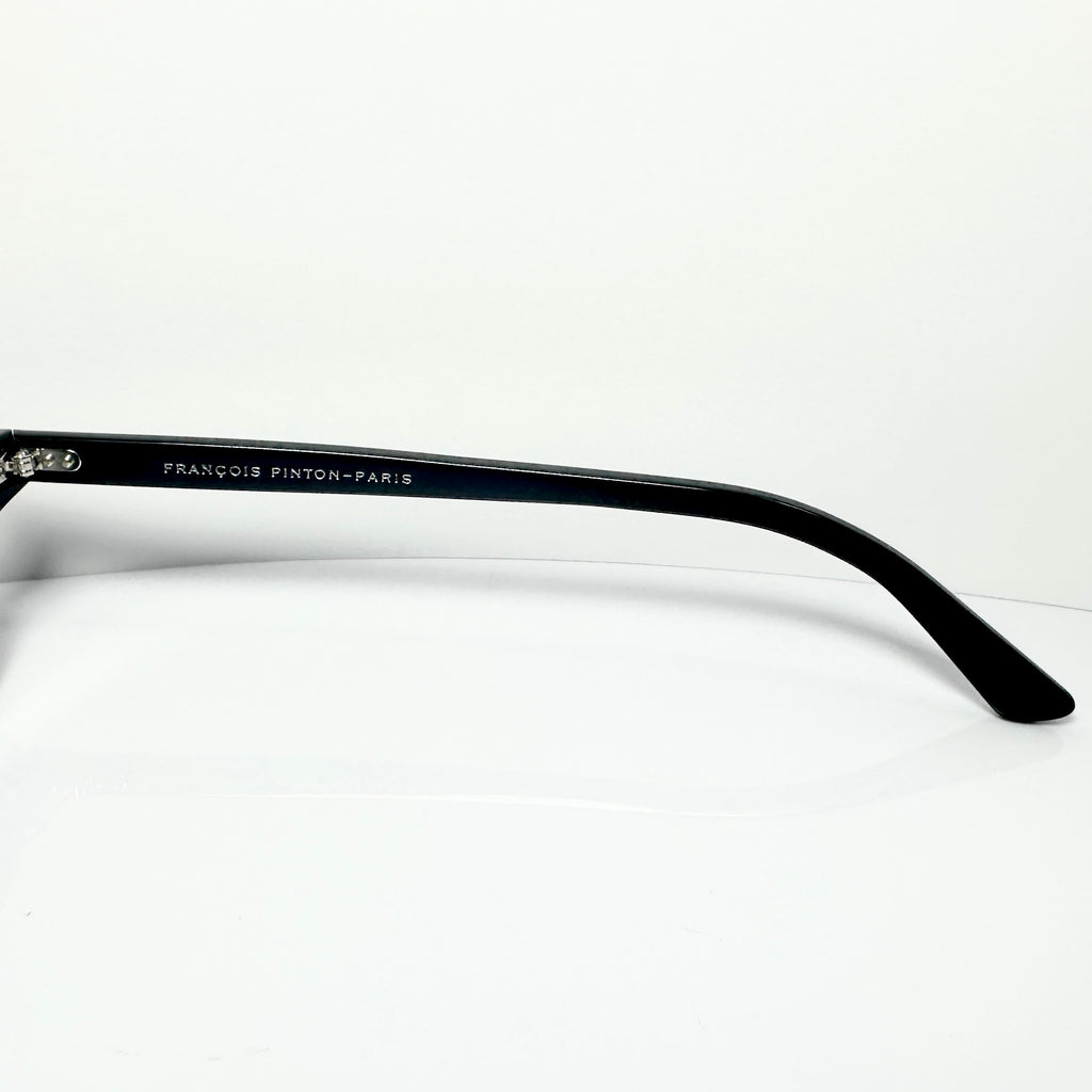 FRANCOIS PINTON CORBU Ni Round Eyeglasses Frames in Black -  Authentic New