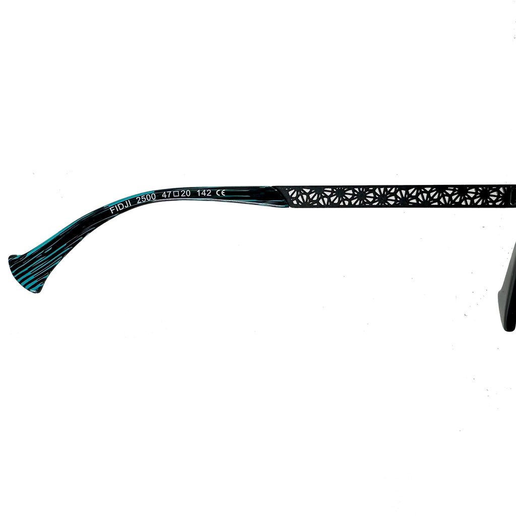VOLTE FACE FIDJI 2500 Women's Eyeglasses Frames in Turquoise/Gun - Authentic New