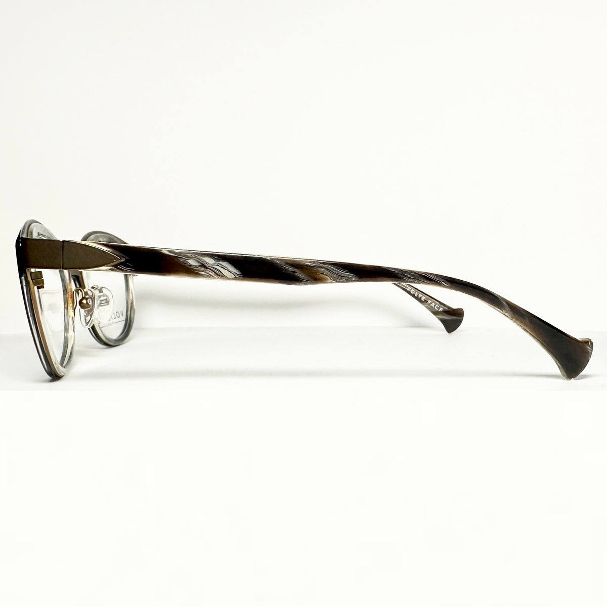 VOLTE FACE GOTTA 0062 Women's Eyeglasses Frames in Black/Horn - Authentic New