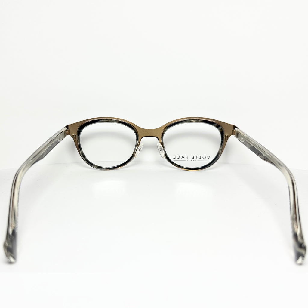 VOLTE FACE GOTTA 0062 Women's Eyeglasses Frames in Black/Horn - Authentic New
