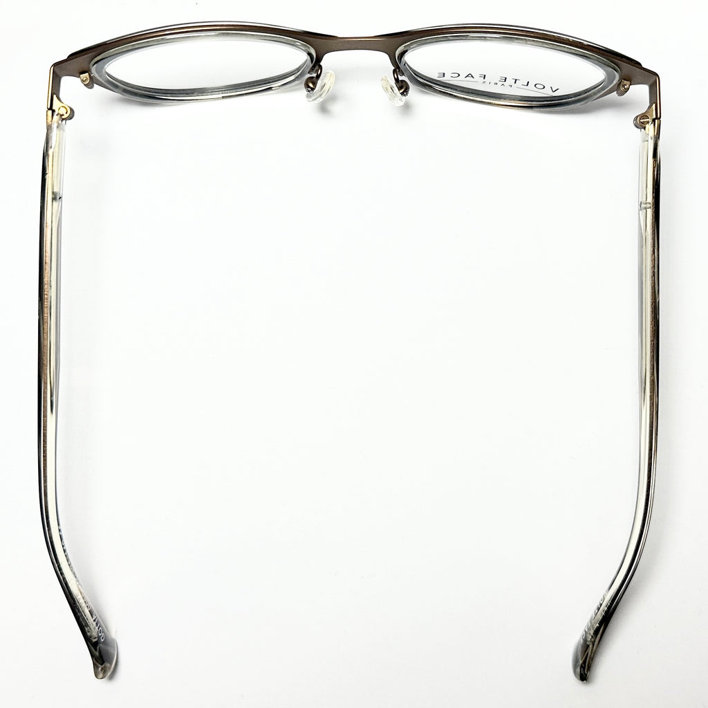 VOLTE FACE GOTTA 0062 Women's Eyeglasses Frames in Black/Horn - Authentic New