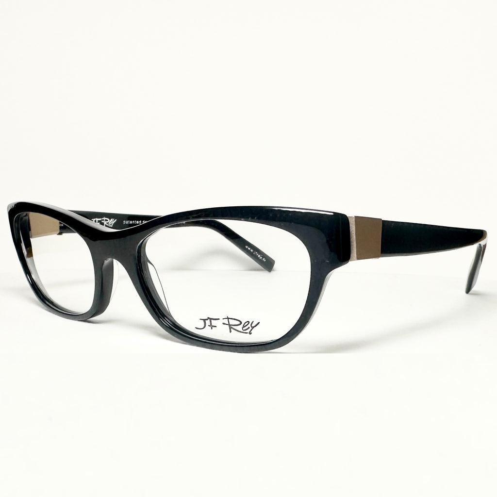 JF Rey JF1311 0055 Women's Eyeglasses Frames in Black/Gold- Authentic New
