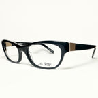 JF Rey JF1311 0055 Women's Eyeglasses Frames in Black/Gold- Authentic New