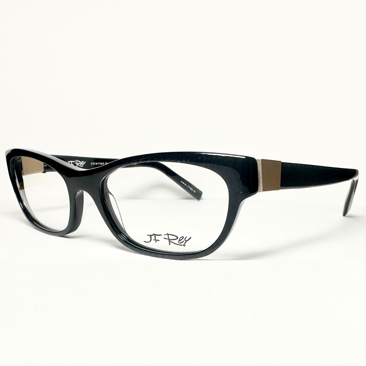 JF Rey JF1311 0055 Women's Eyeglasses Frames in Black/Gold- Authentic New