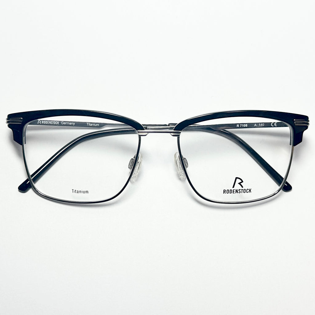 RODENSTOCK R7108 A Men's Eyeglasses Frames in Black/Silver - Authentic New