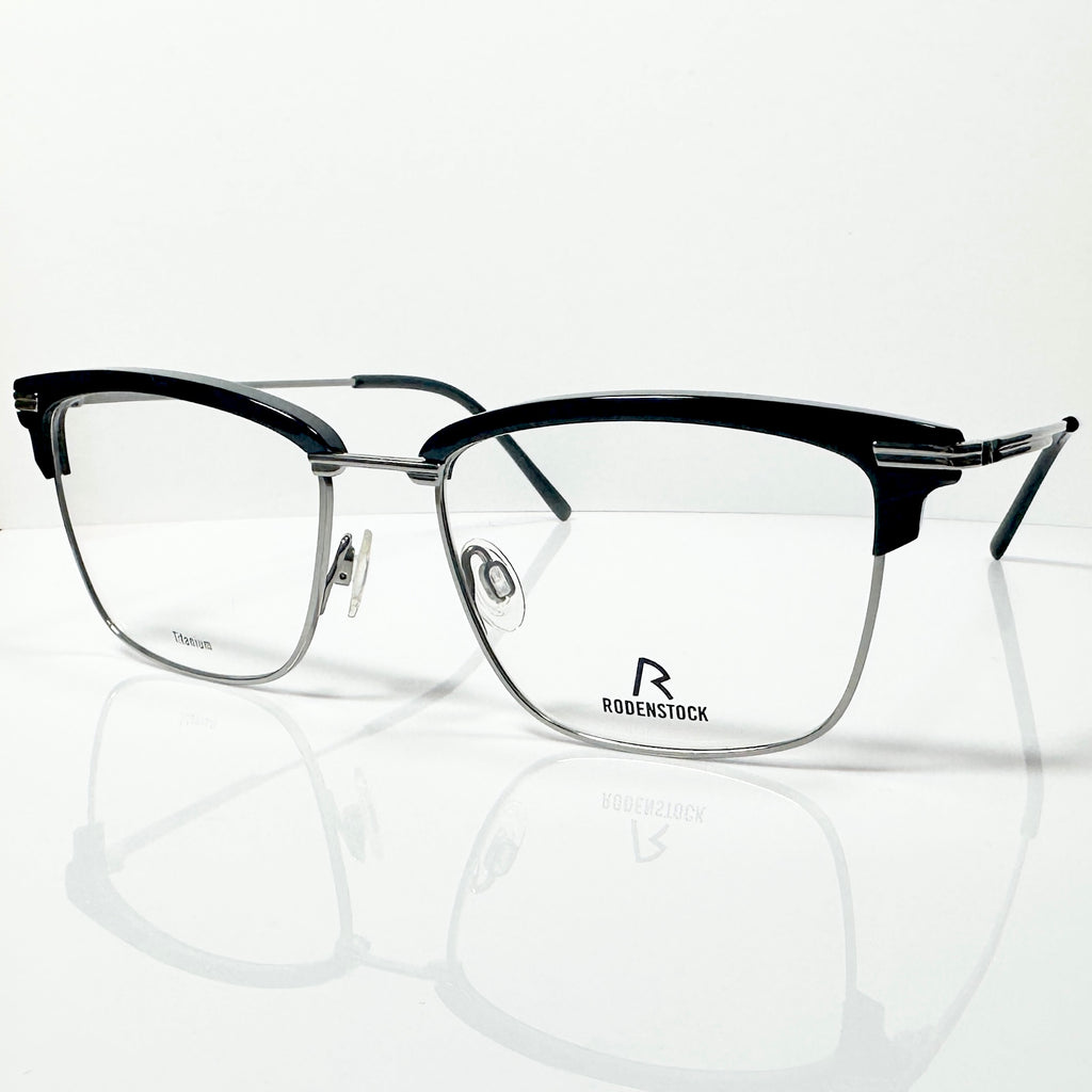 RODENSTOCK R7108 A Men's Eyeglasses Frames in Black/Silver - Authentic New