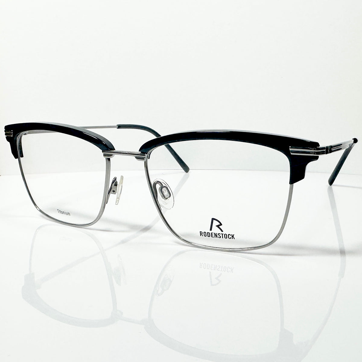 RODENSTOCK R7108 A Men's Eyeglasses Frames in Black/Silver - Authentic New