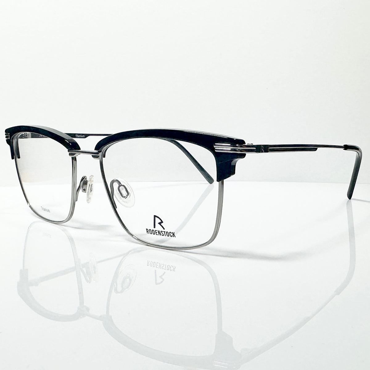 RODENSTOCK R7108 A Men's Eyeglasses Frames in Black/Silver - Authentic New